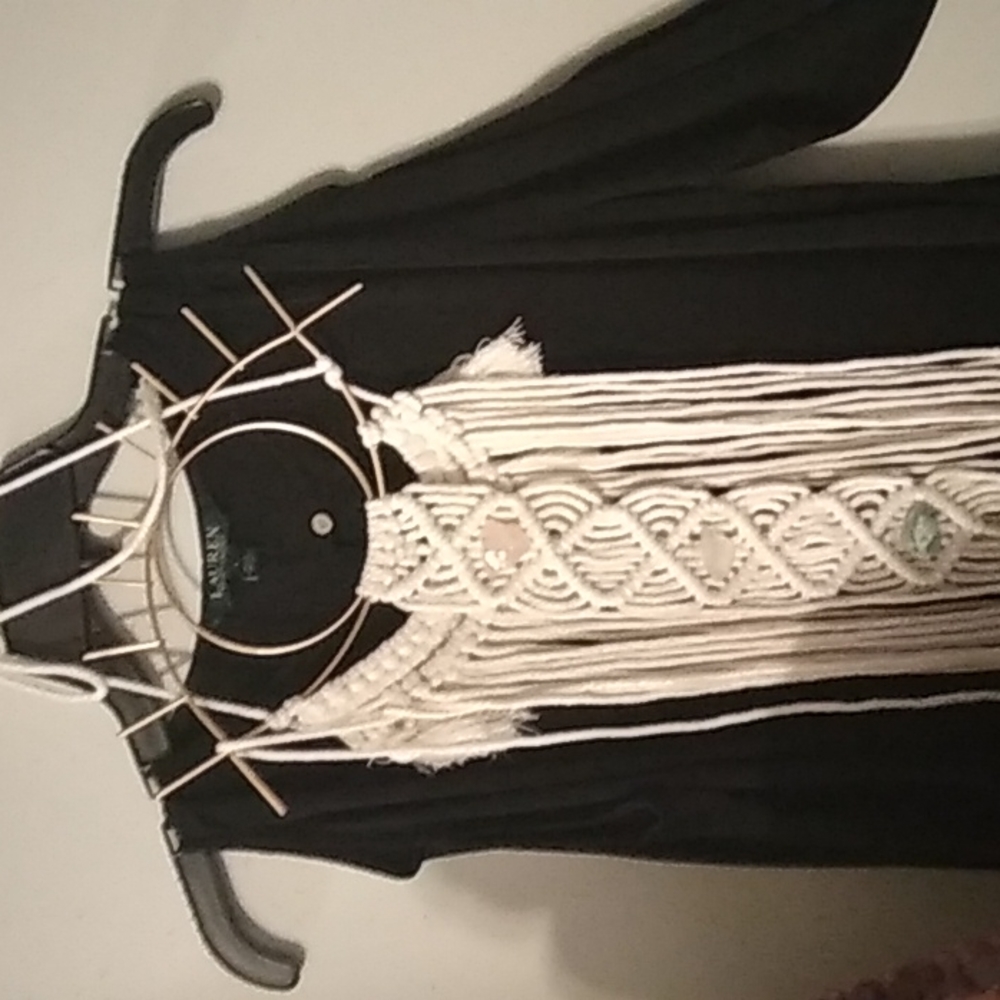 Macrame  The eye with crystal 🔮 great for boho friends lol